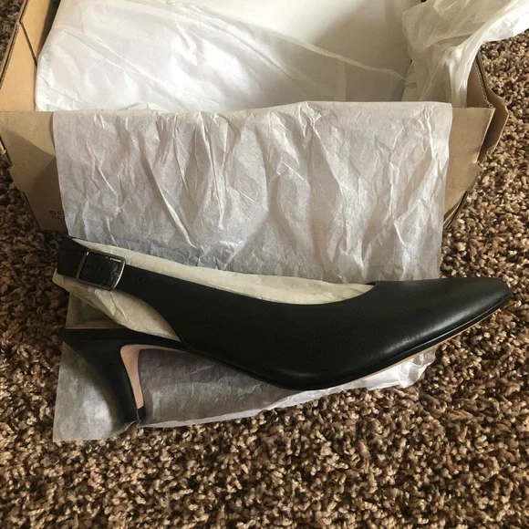 Clarks Heels Black Size 7 1/2 - Picture 6 of 7